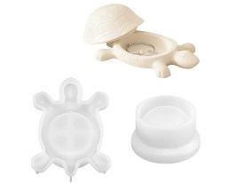 Molde silicona mini alhajero tortuga 